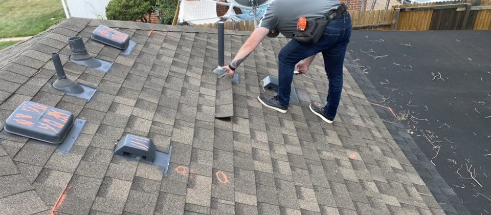 Amity Roofing at work — owner-led roof inspection